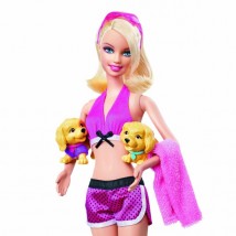  Barbie Basen pływających szczeniaczków T2706