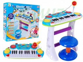  Fantastyczne wielofunkcyjne PIANINKO + perkusja + stołek - 2 kolory