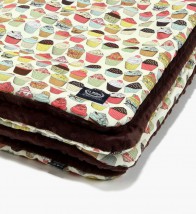  kocyk 80x100 La Millou Cupcakes choco